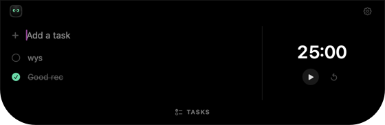 To-do list and timer